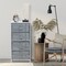Sorbus Dresser with 4 Drawers - Bedside Furniture & Night Stand End Table Dresser with Steel Frame, Wood Top, Easy Pull Fabric Bins for Home, Bedroom Accessories, Office & Dorm